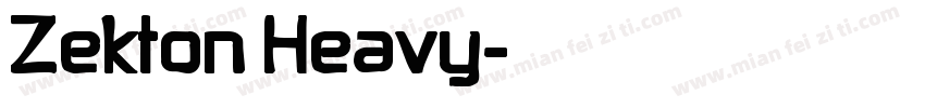 Zekton Heavy字体转换